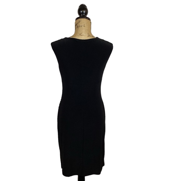 LAUREN Ralph Lauren Sleeveless Asymetric Knit Dress Black - Picture 2 of 9